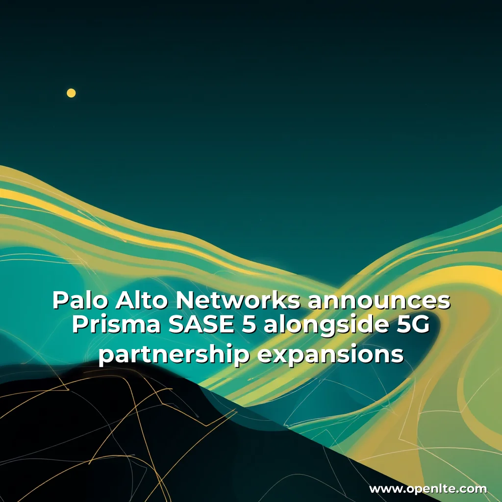 Read more about the article Palo Alto Networks announces Prisma SASE 5 alongside 5G partnership expansions