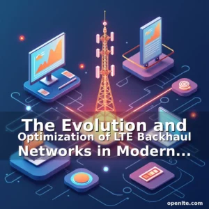 Artistic representation for The Evolution and Optimization of LTE Backhaul Networks in Modern Telecommunications