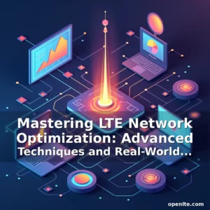 Artistic representation for Mastering LTE Network Optimization: Advanced Techniques and Real-World Applications