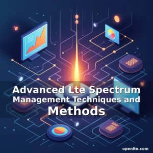Artistic representation for Advanced Lte Spectrum Management Techniques and Methods