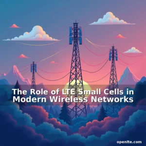 Artistic representation for The Role of LTE Small Cells in Modern Wireless Networks